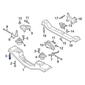 Ford OE - Engine Mount Crossmember Bolt