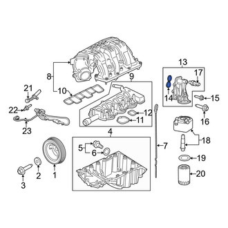 Ford OE - Engine Oil Filter Adapter Gasket