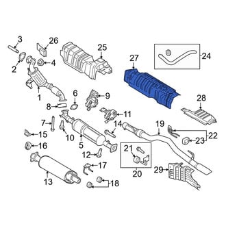 Ford OE - Center Floor Pan Heat Shield