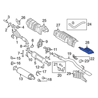 Ford OE - Rear Floor Pan Heat Shield