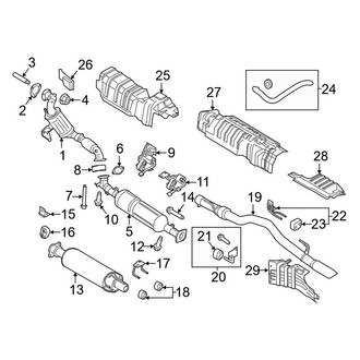 Ford OE - Exhaust System - Exhaust Components (3.2L)