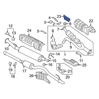 Ford OE - Front Inner Floor Pan Heat Shield