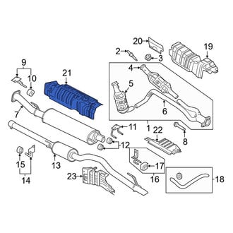 Ford OE - Center Floor Pan Heat Shield