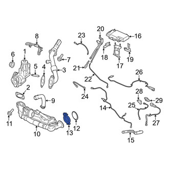Ford OE - Exhaust Gas Recirculation (EGR) Cooler Clamp