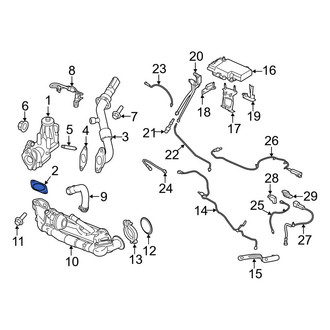 Ford OE - Exhaust Gas Recirculation (EGR) Cooler Gasket