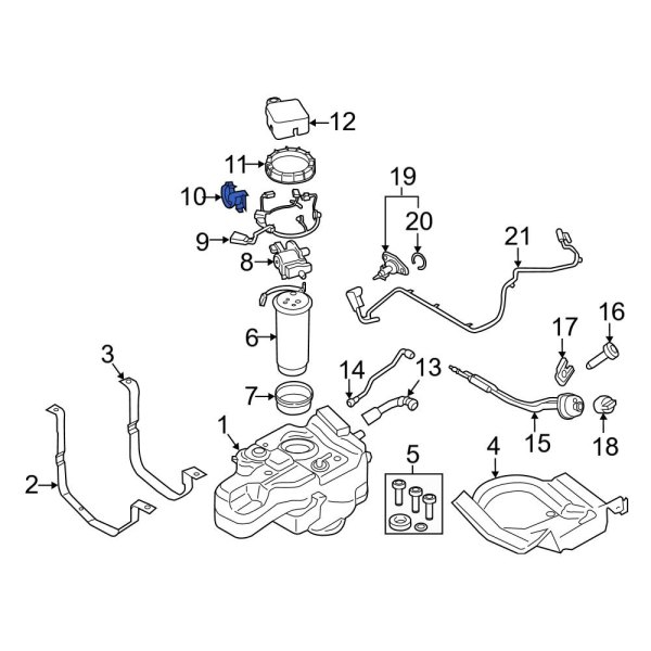 Diesel Exhaust Fluid (DEF) System Main Wiring Harness Clip