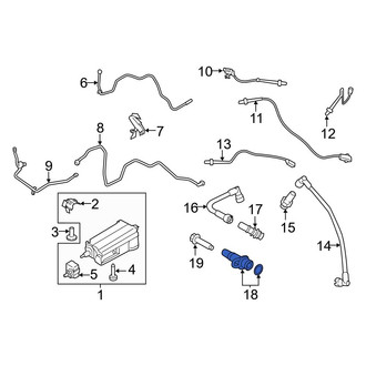Ford OE - Evaporative Emissions System Line Adapter