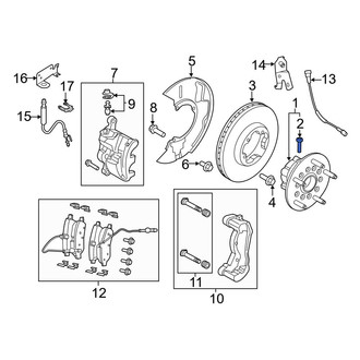 Ford OE - Axle Hub Mounting Bolt
