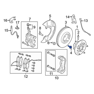 Ford OE - Disc Brake Rotor Bolt