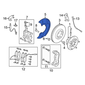 Ford OE - Rear Brake Dust Shield