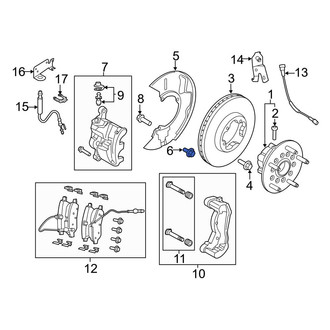 Ford OE - Brake Dust Shield Bolt