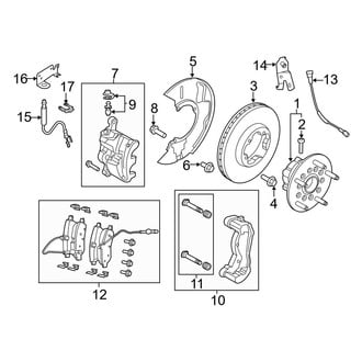 Ford OE - Front Suspension - Brake Components