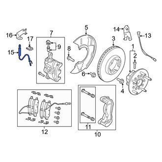 Ford OE - Front Brake Hydraulic Hose