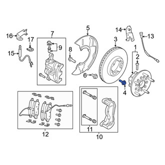Ford OE - Seat Belt Receptacle Bolt