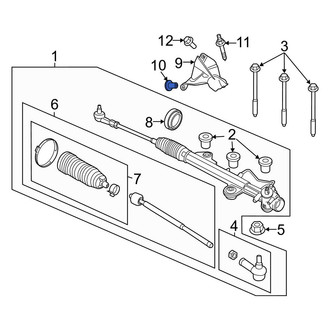 Ford OE - Rack and Pinion Heat Shield Bolt