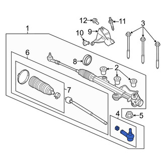 Ford OE - Outer Steering Tie Rod End