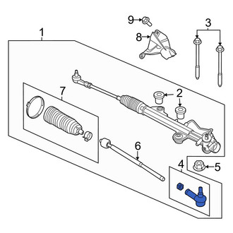 Ford OE - Front Outer Steering Tie Rod End