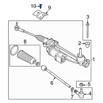 Ford OE - Rack and Pinion Heat Shield Bolt