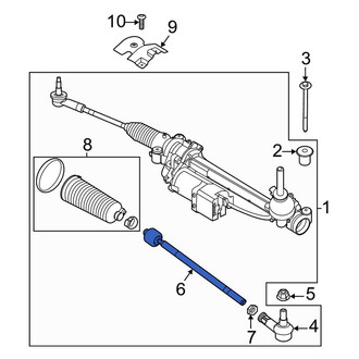 Ford OE - Front Inner Steering Tie Rod End