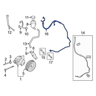 Ford OE - Power Steering Pressure Hose