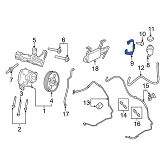 Ford OE - Power Steering Pump Reservoir Bracket