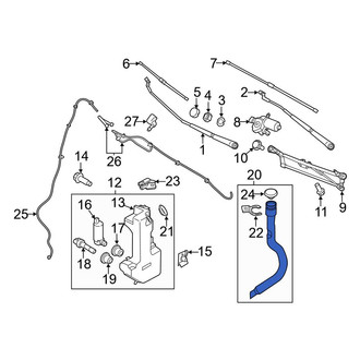 Ford OE - Front Washer Fluid Reservoir Filler Pipe