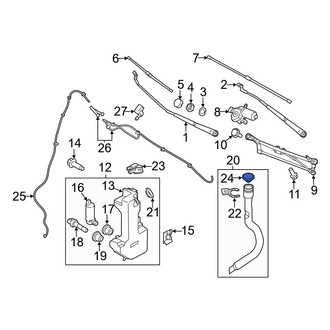 Ford OE - Front Washer Fluid Reservoir Cap