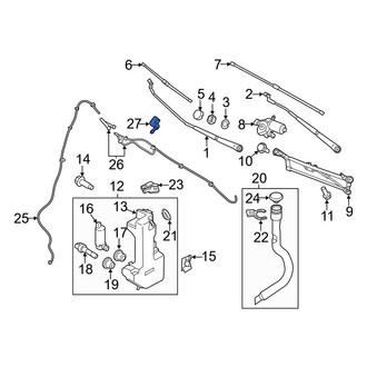 Ford OE - Front Windshield Washer Nozzle