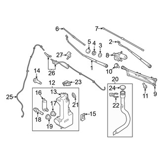 Ford OE - Windshield - Wiper & Washer Components