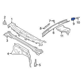 Ford OE - Right Inner Cowl Cover Bracket