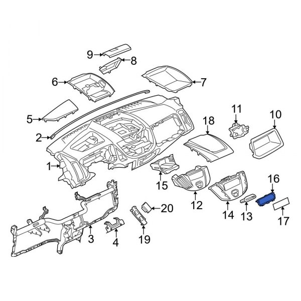 Instrument Panel Bezel Bracket