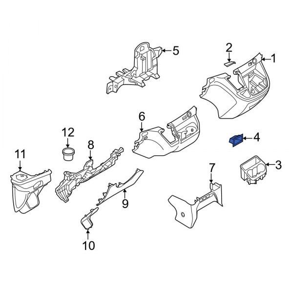 Instrument Panel Coin Holder