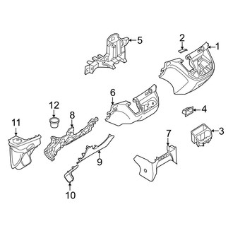Ford OE - Instrument Panel Components (Lower)