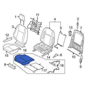 Ford OE - Front Left Seat Cushion Foam