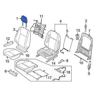 Ford OE - Front Left Headrest