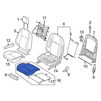 Ford OE - Front Left Seat Cushion Foam