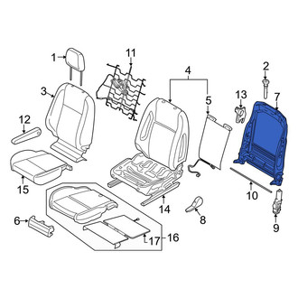 Ford OE - Front Left Seat Back Frame