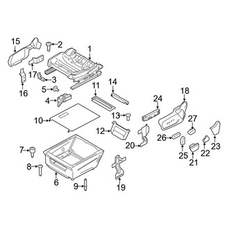 Ford OE - Seats & Tracks - Tracks & Components (Crew Van / Extended Cargo Van / Extended Crew Van / Extended Passenger Van / Standard Cargo Van / Standard Passenger Van)