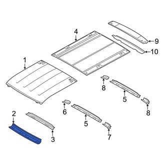 Ford OE - Front Roof Header Panel