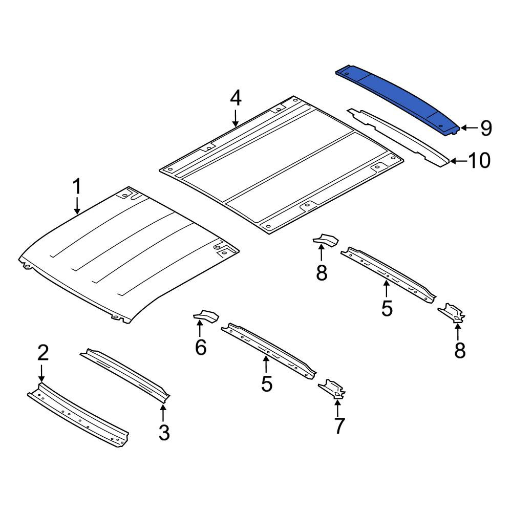ふじ3776　オーダーページ Ford OE EK4Z6150202F - Rear Roof Panel