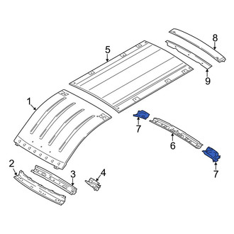 Ford OE - Rear Roof Bow Bracket