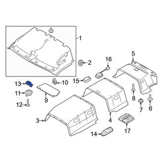 Ford OE - Sun Visor Holder Clip