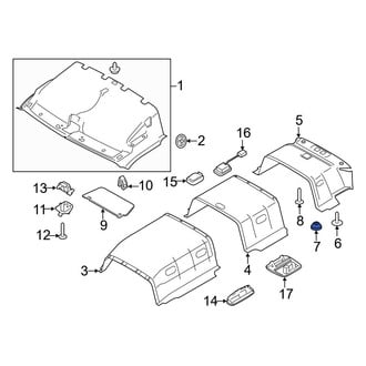 Ford OE - Rear Headliner Cap