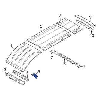 Ford OE - Front Right Roof Bow Bracket