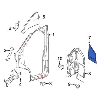 Ford OE - Left Fuel Filler Door