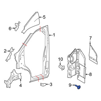 Ford OE - Bumper Cover Screw