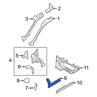 Ford OE - Left Rocker Panel