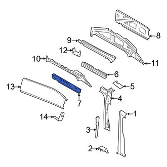 Ford OE - Right Upper Inner Body A-Pillar Reinforcement