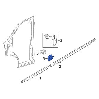 Ford OE - Left Lower Body B-Pillar Molding