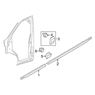 Ford OE - Pillars, Rocker & Floor - Exterior Trim (Driver Side)